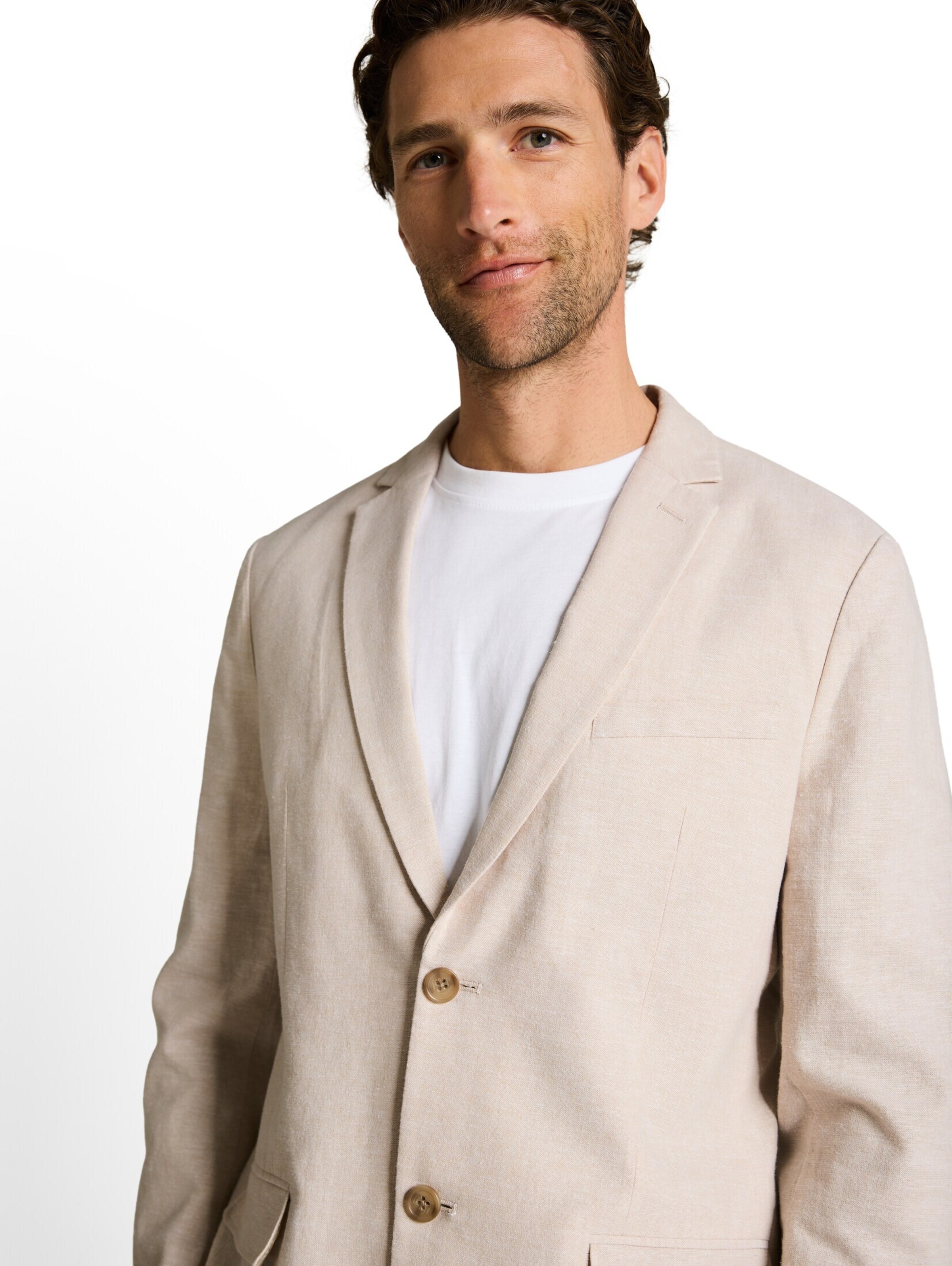 TOM TAILOR Regular fit Blazer in Beige