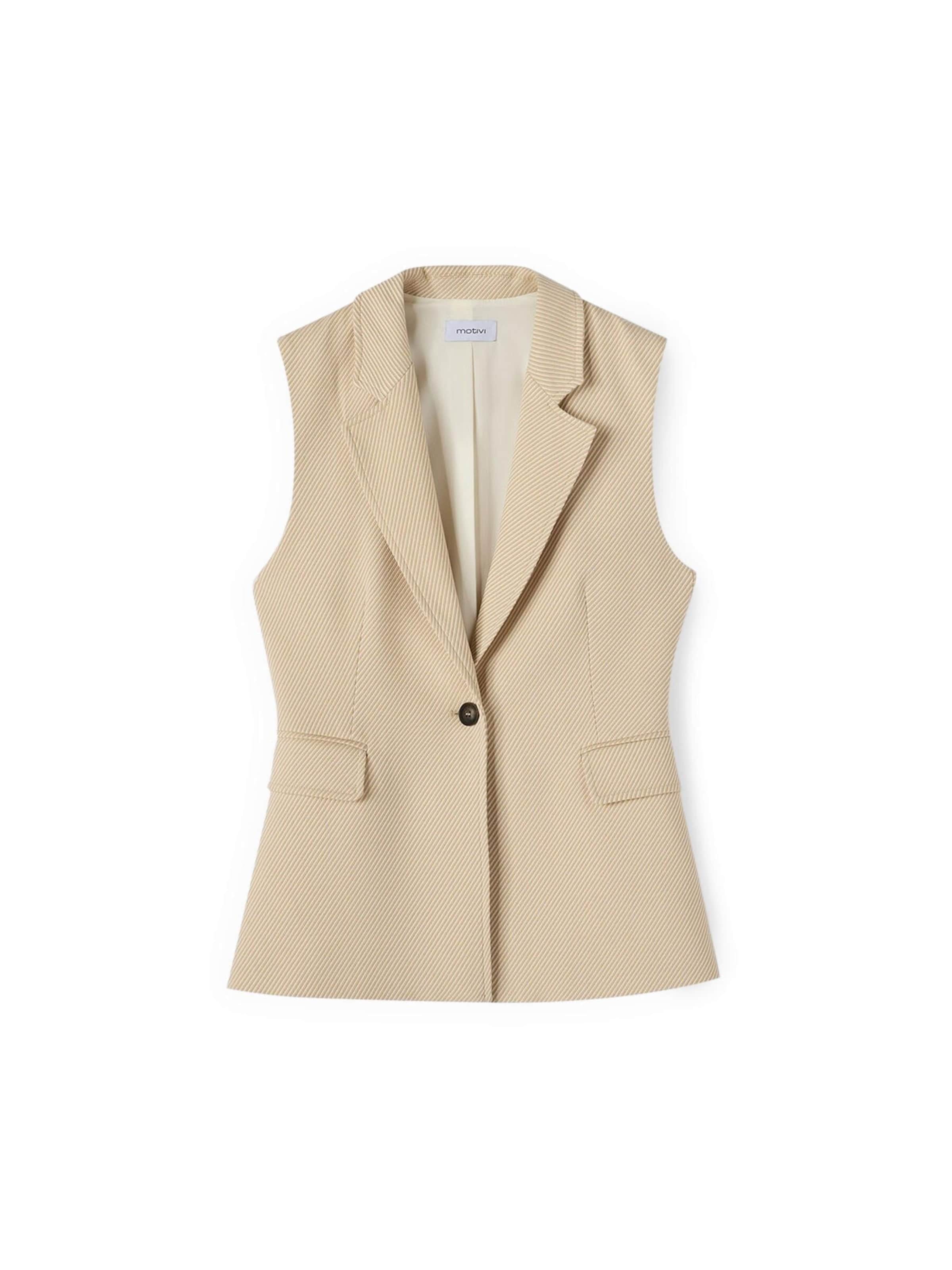MOTIVI - Chaleco en beige: frente