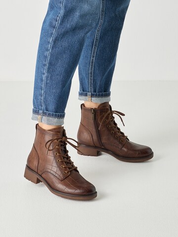Bottines à lacets Tamaris en marron