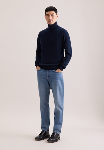 Pull-over 'Schwarze Rose' SEIDENSTICKER en bleu