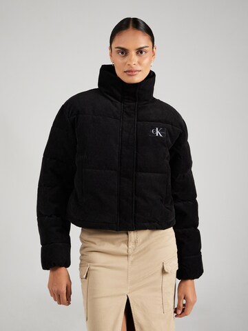 melns Calvin Klein Jeans Starpsezonu jaka: no priekšpuses