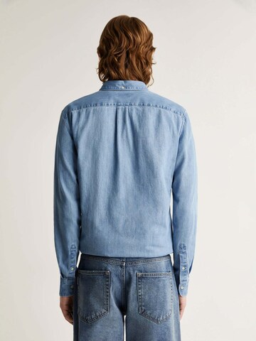 Scalpers Comfort Fit Skjorta 'New Forest' i blå