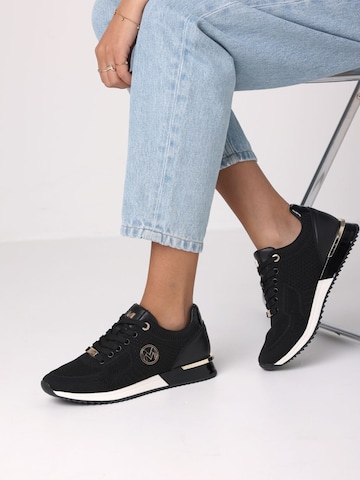 MEXX Ниски маратонки 'GITTE GLITTER ELLEN' в черно