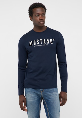 MUSTANG Shirt 'Style Asheville' in Blau: Vorderseite