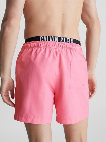 Calvin Klein Swimwear Board Shorts 'Intense Power' in Pink