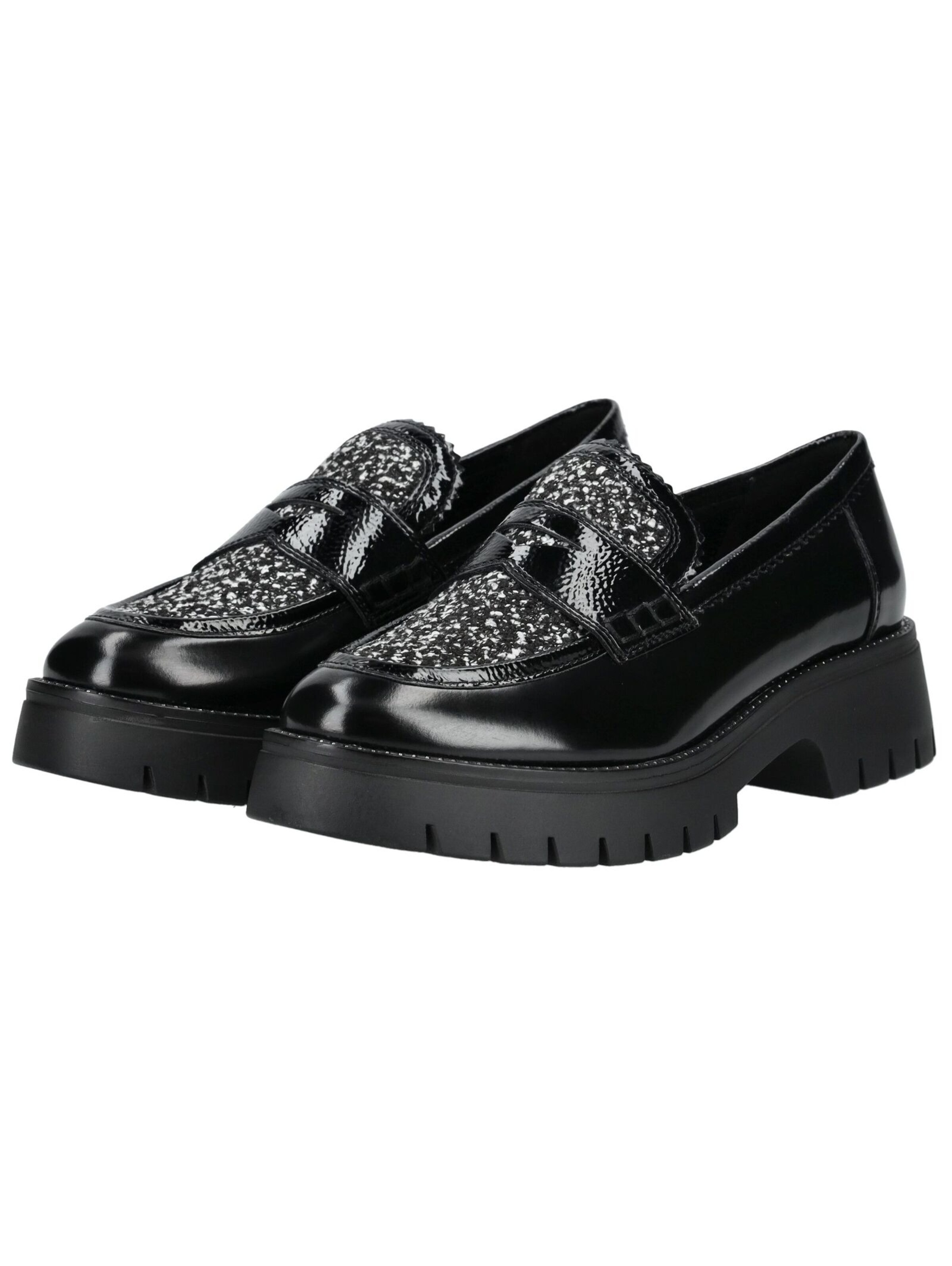 Regarde le Ciel Slip-ons in Black