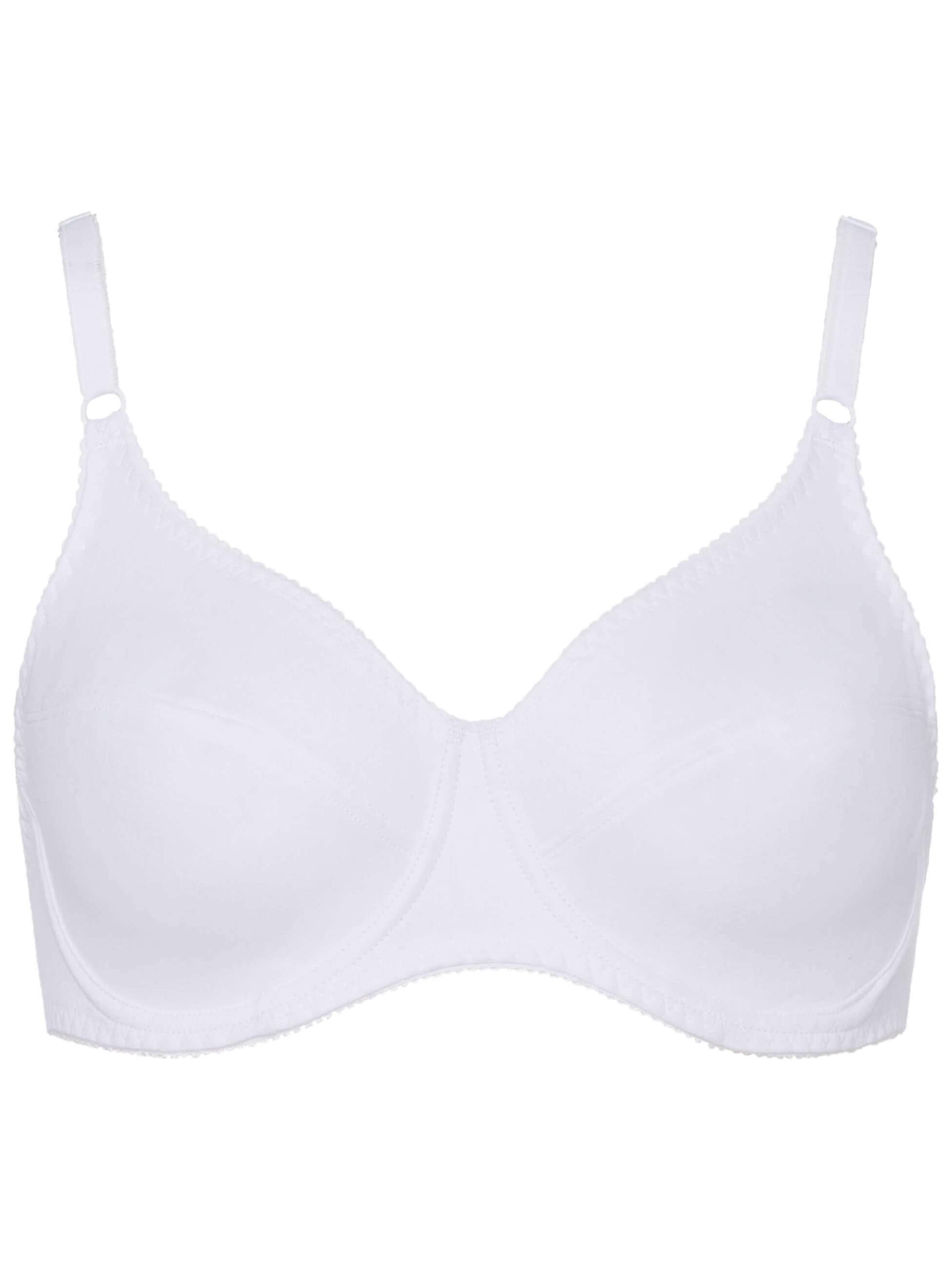 BeeDees T-shirt Bra 'Bügel-BH Rock'n'Roll W' in White: front