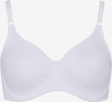 BeeDees T-shirt Bra 'Bügel-BH Rock'n'Roll W' in White: front