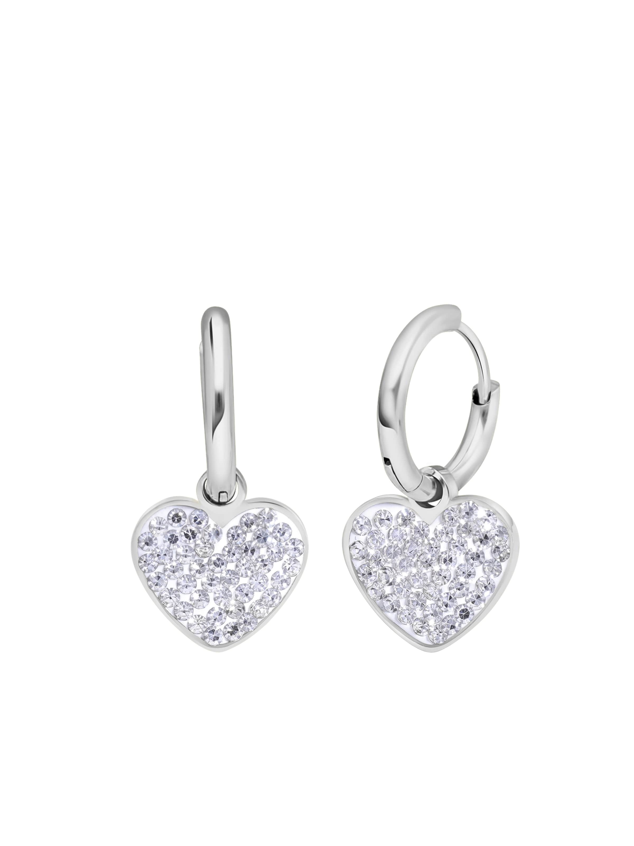 Lucardi Ohrringe in Silber: Vorderseite