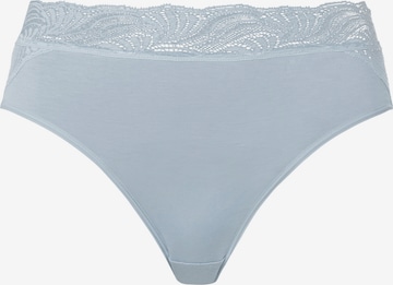 Hanro - Cueca ' Cotton Delight ' em azul: frente