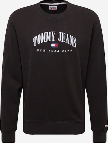 Tommy Jeans Sweatshirt in Schwarz: predná strana
