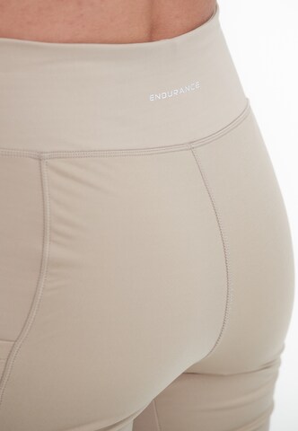 ENDURANCE Skinny Sporthose 'Janney' in Beige