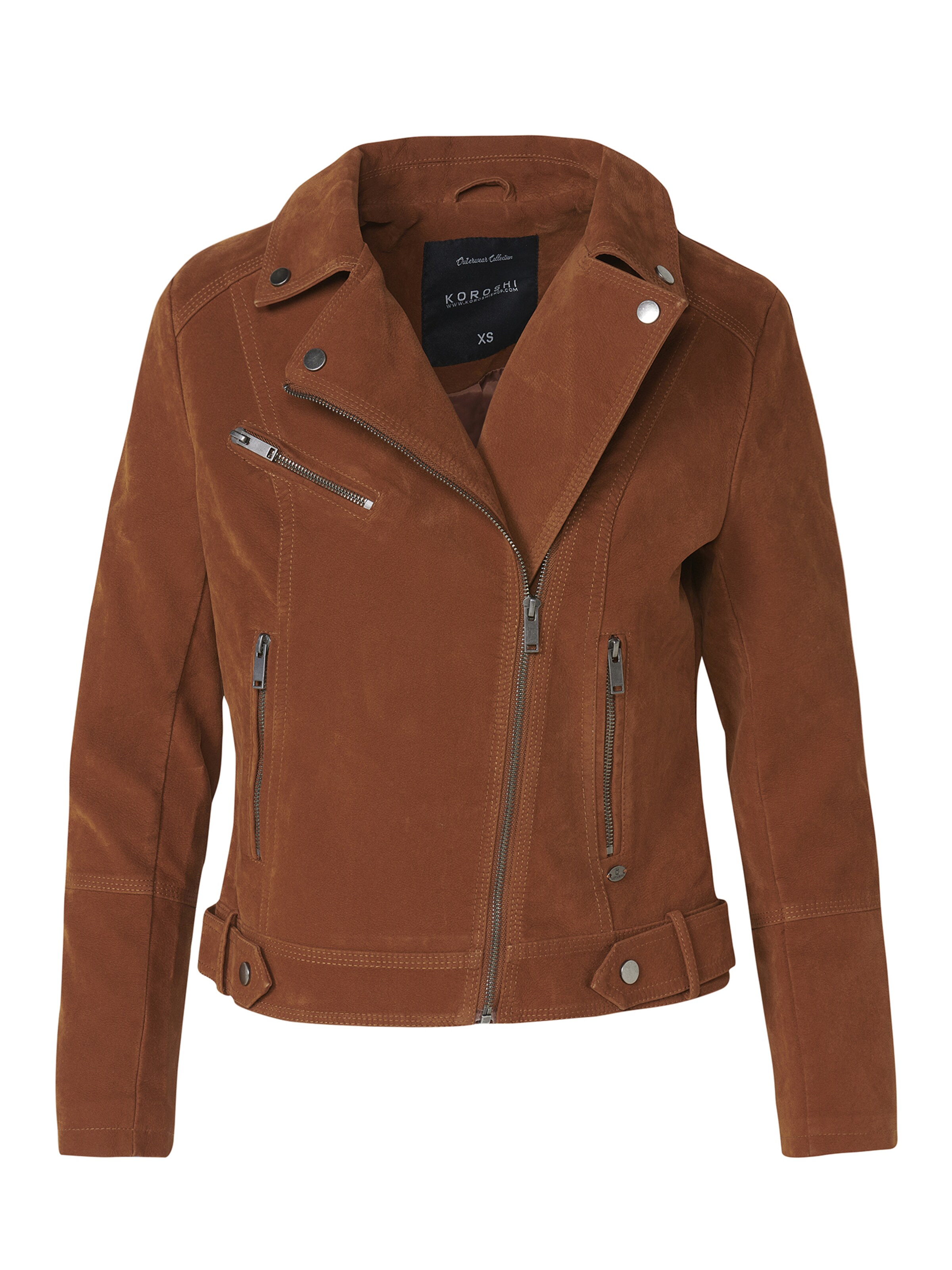 brūns KOROSHI Starpsezonu jaka: no priekšpuses