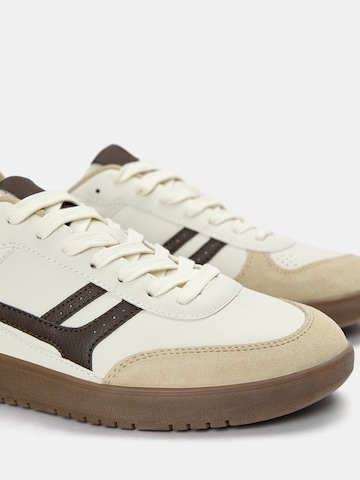 Pull&Bear Platform trainers in Beige