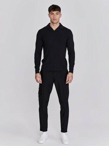Loosefit Pantaloni cargo di SikSilk in nero