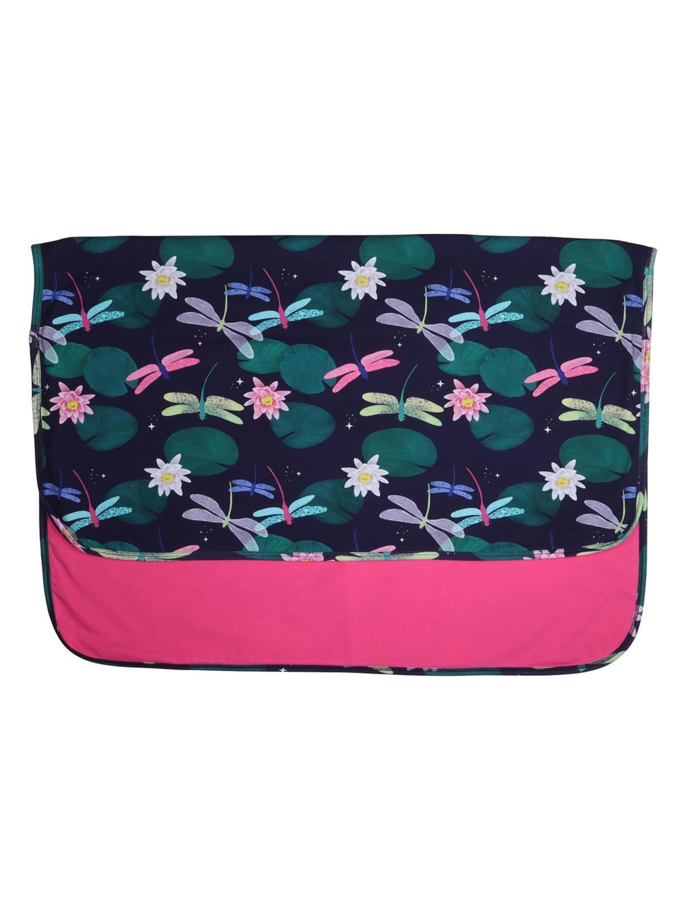 Walkiddy Baby Blanket 'Colorful Dragonflies' in Blue: front