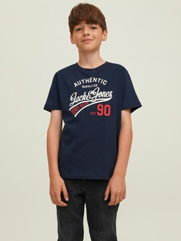 T-Shirt 'Ethan' Jack & Jones Junior en bleu : devant