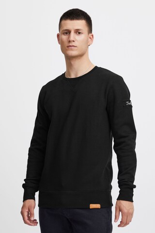 !Solid Sweatshirt 'Trip-O-Neck' in Black: front