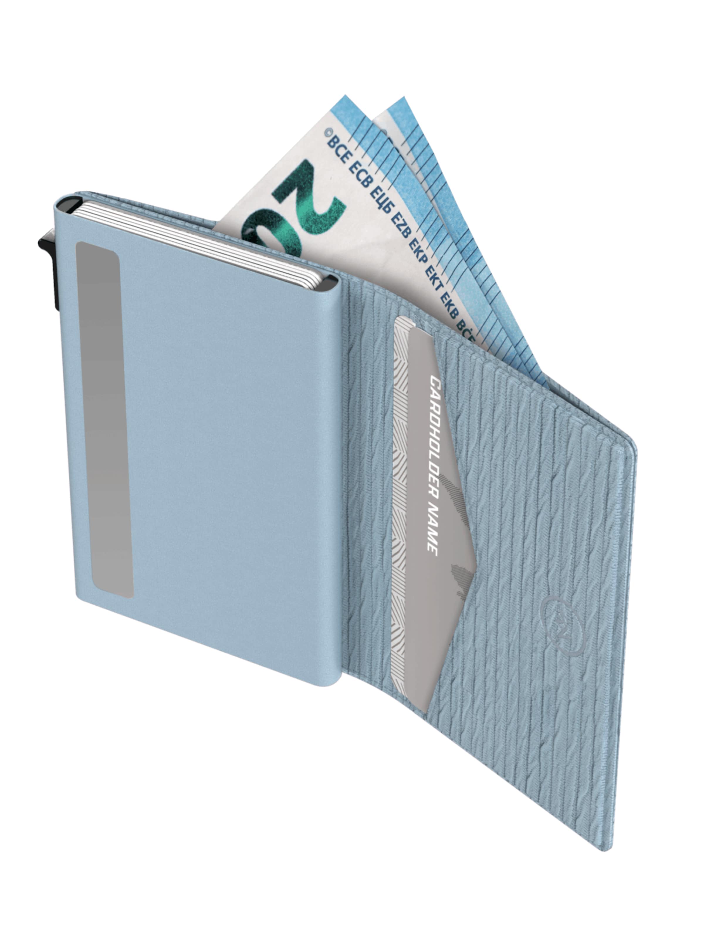 Prowallet Wallet 'Pasjeshouder Slim Ripple' in Blue