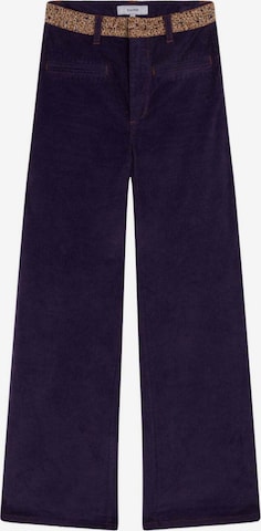 Scalpers Wide Leg Housut 'Trize' värissä lila: etupuoli