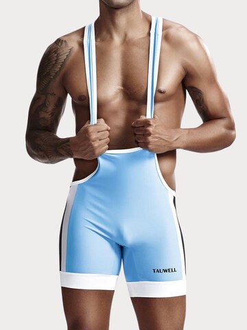 TAUWELL Sportunterhose 'Fitness Wrestling' in Blau: Vorderseite