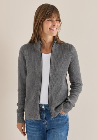 CECIL Knit Cardigan in Grey: front
