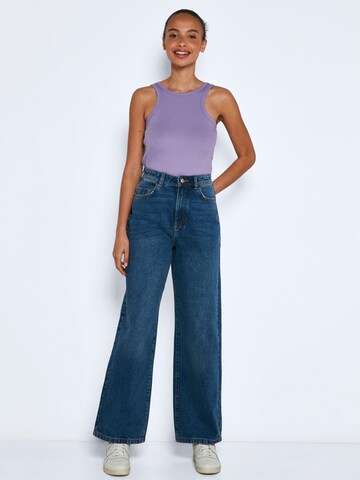 Noisy may Wide Leg Jeans 'Drew' in Blau