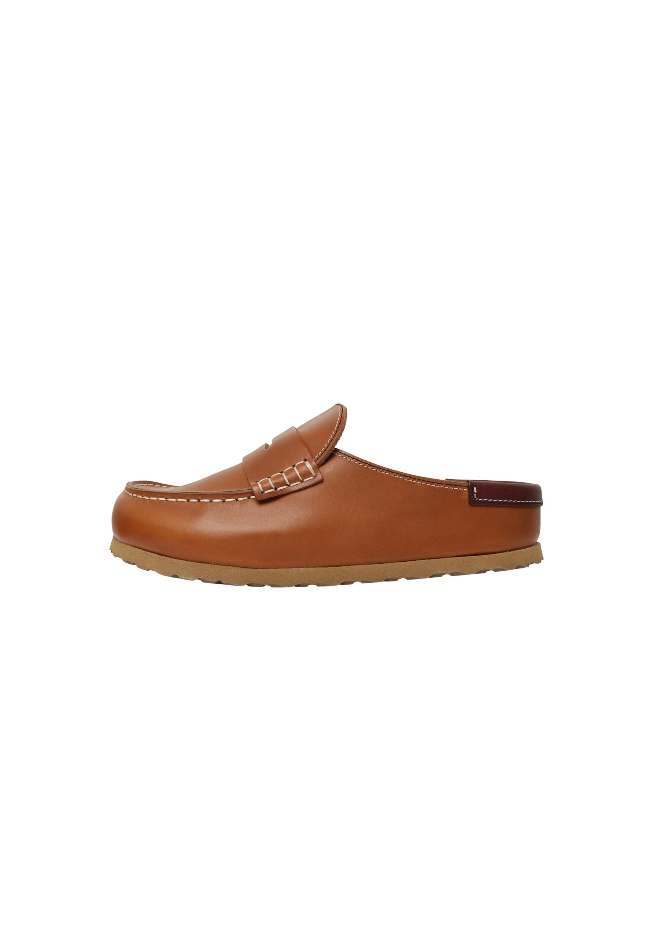 BIRKENSTOCK Mule 'Naples' in Brown: front