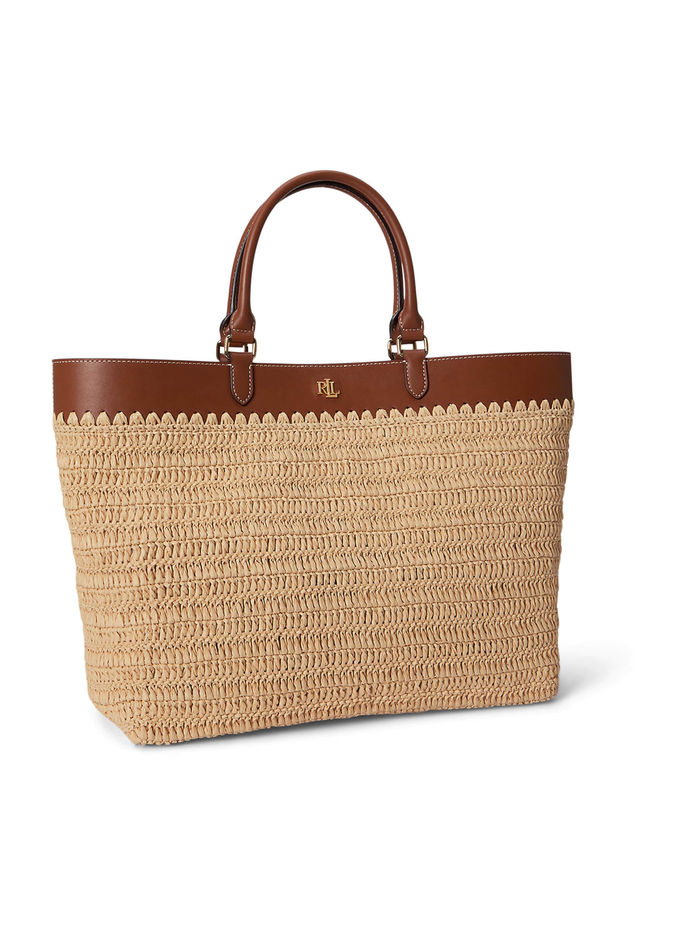 Borsa a mano di Lauren Ralph Lauren in beige