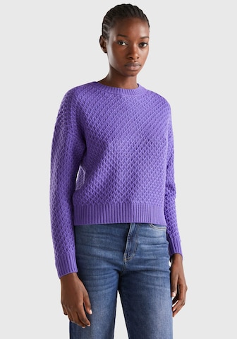 UNITED COLORS OF BENETTON Sweater in Purple: front