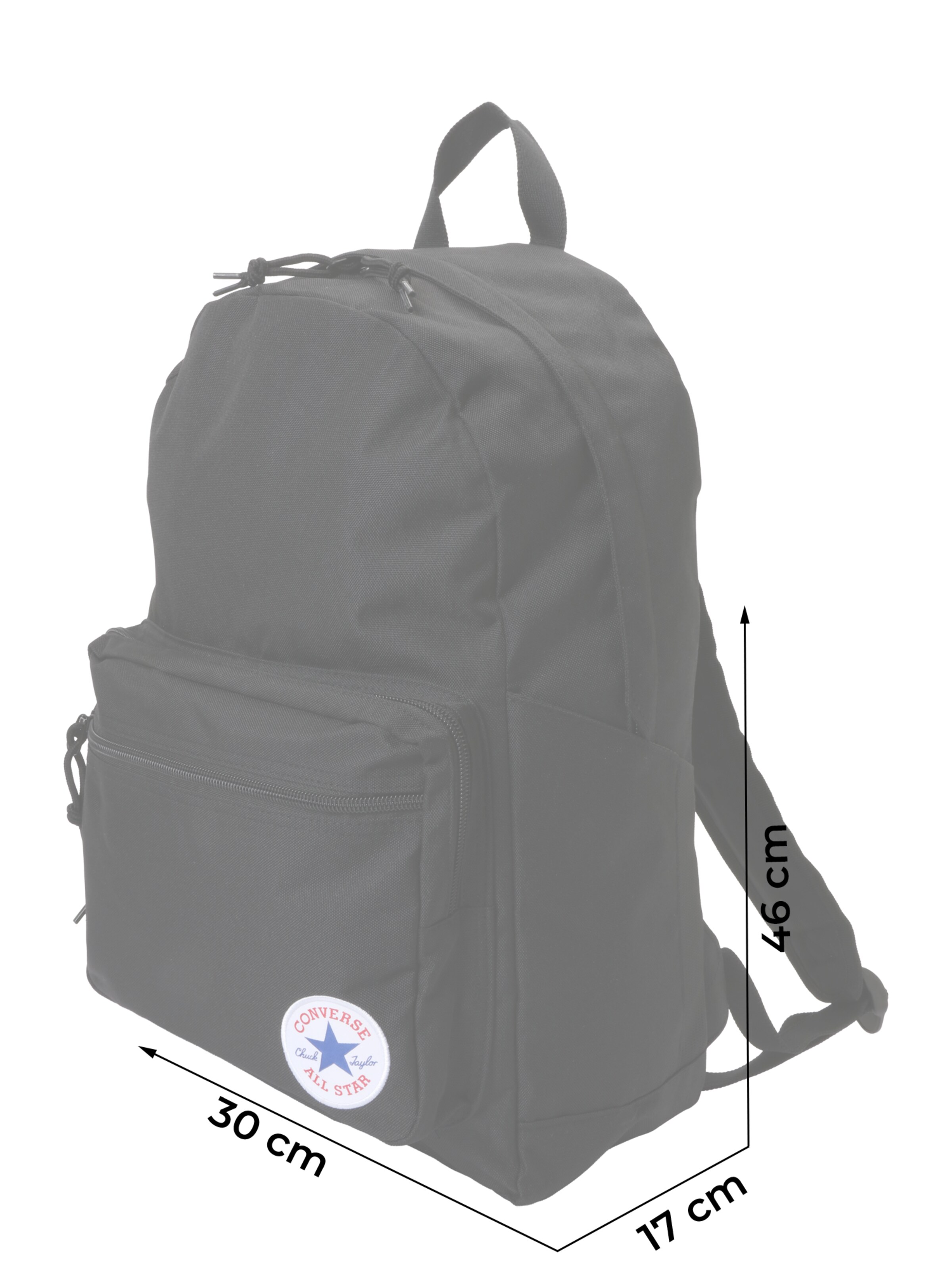 CONVERSE Hátizsák 'GO 2' - fekete