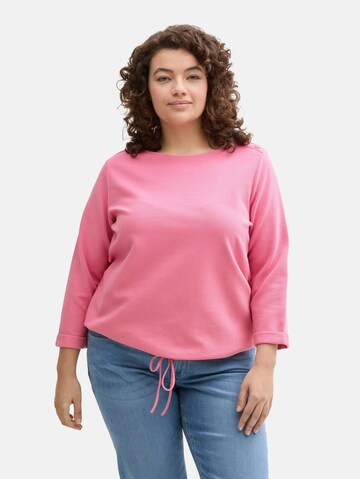 Tom Tailor Women + Shirt in Pink: front