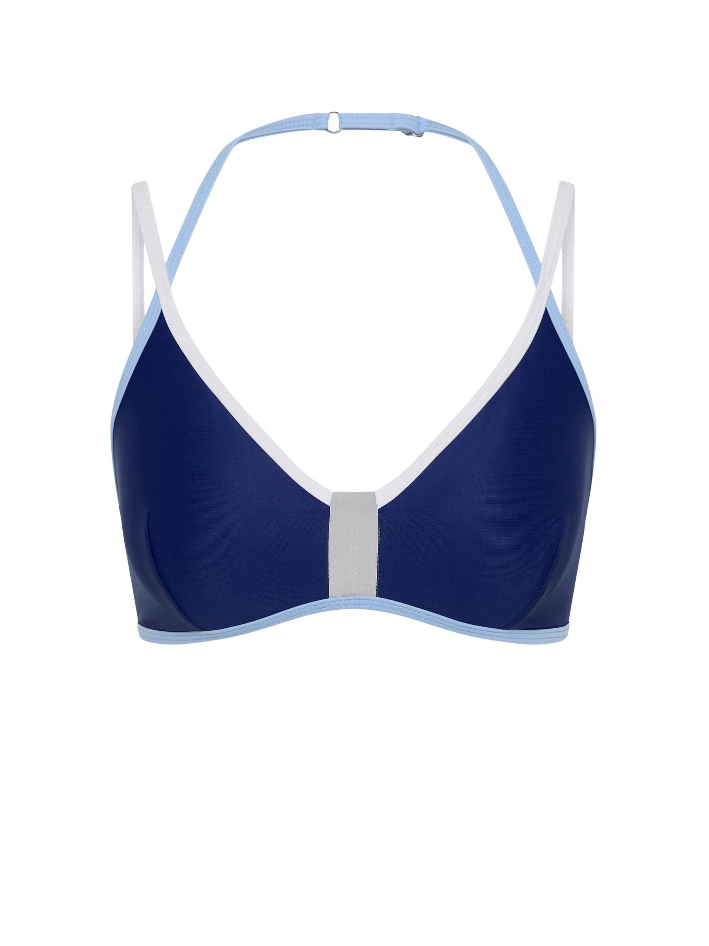 Horizon AthleticBalkonet Sportski bikini gornji dio 'Coral Sea Bikini Top Luna' - plava boja: prednji dio