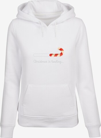 Sweat-shirt 'Christmas Loading' Merchcode en blanc : devant