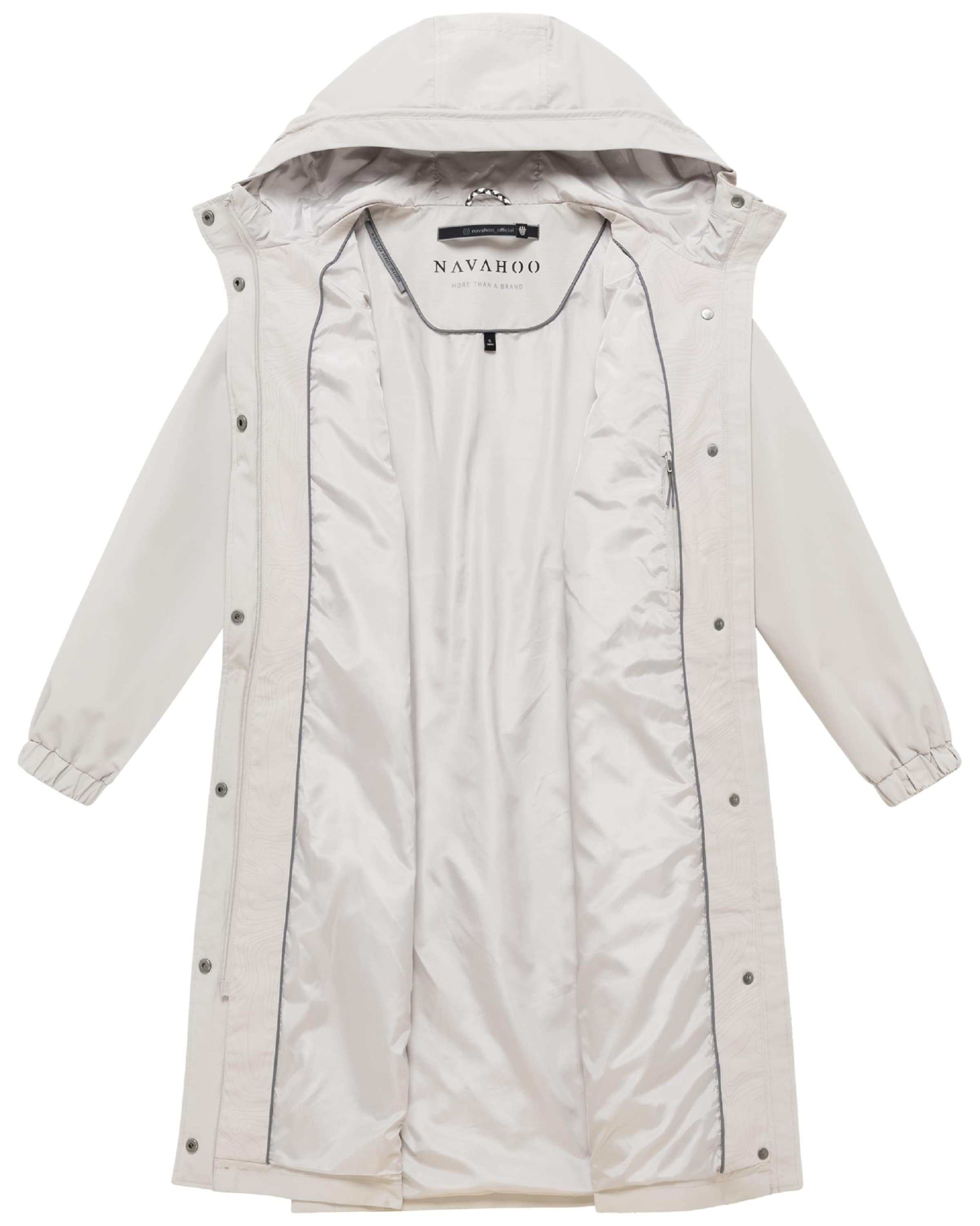 NAVAHOO Mantel 'Kirschwind 14' in Grau