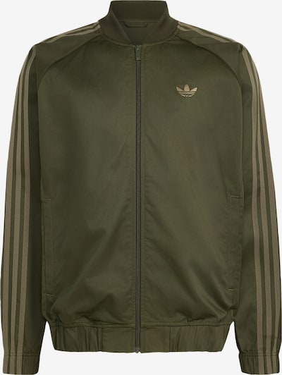 XS dydžio Demisezoninė striukė 'Sst Adicolor Classics' iš ADIDAS ORIGINALS, spalva – rusvai žalia / tamsiai žalia, Prekių apžvalga