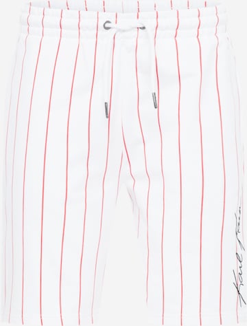 Karl Kani Regular Trousers in White: front