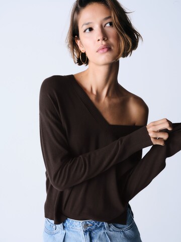 The Set Pullover in Beige