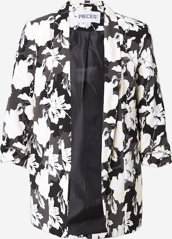 PIECES Blazer 'PCBosella' in Schwarz: Vorderseite