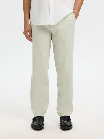 Slimfit Pantaloni eleganți 'SLHBRODY' de la SELECTED pe verde: față