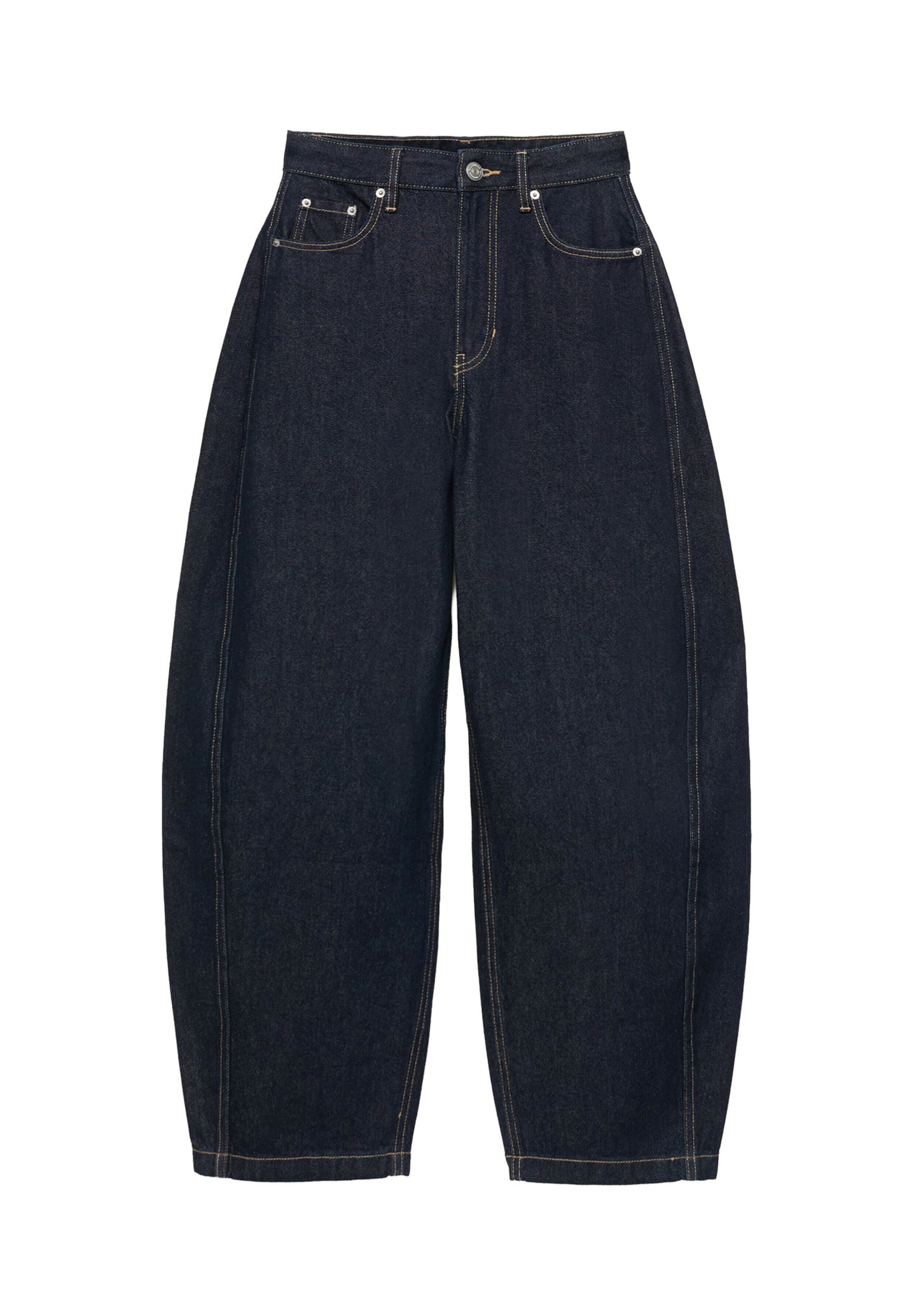 Pull&Bear Barrel Jeans in Blau: Vorderseite