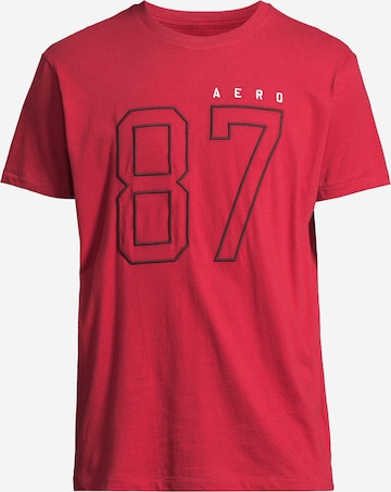 T-Shirt AÉROPOSTALE en rouge : devant