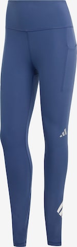 ADIDAS PERFORMANCE Skinny Workout Pants 'Adi365' in Blue: front