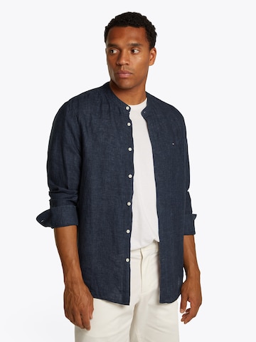 TOMMY HILFIGER Regular Fit Hemd in Blau: Vorderseite