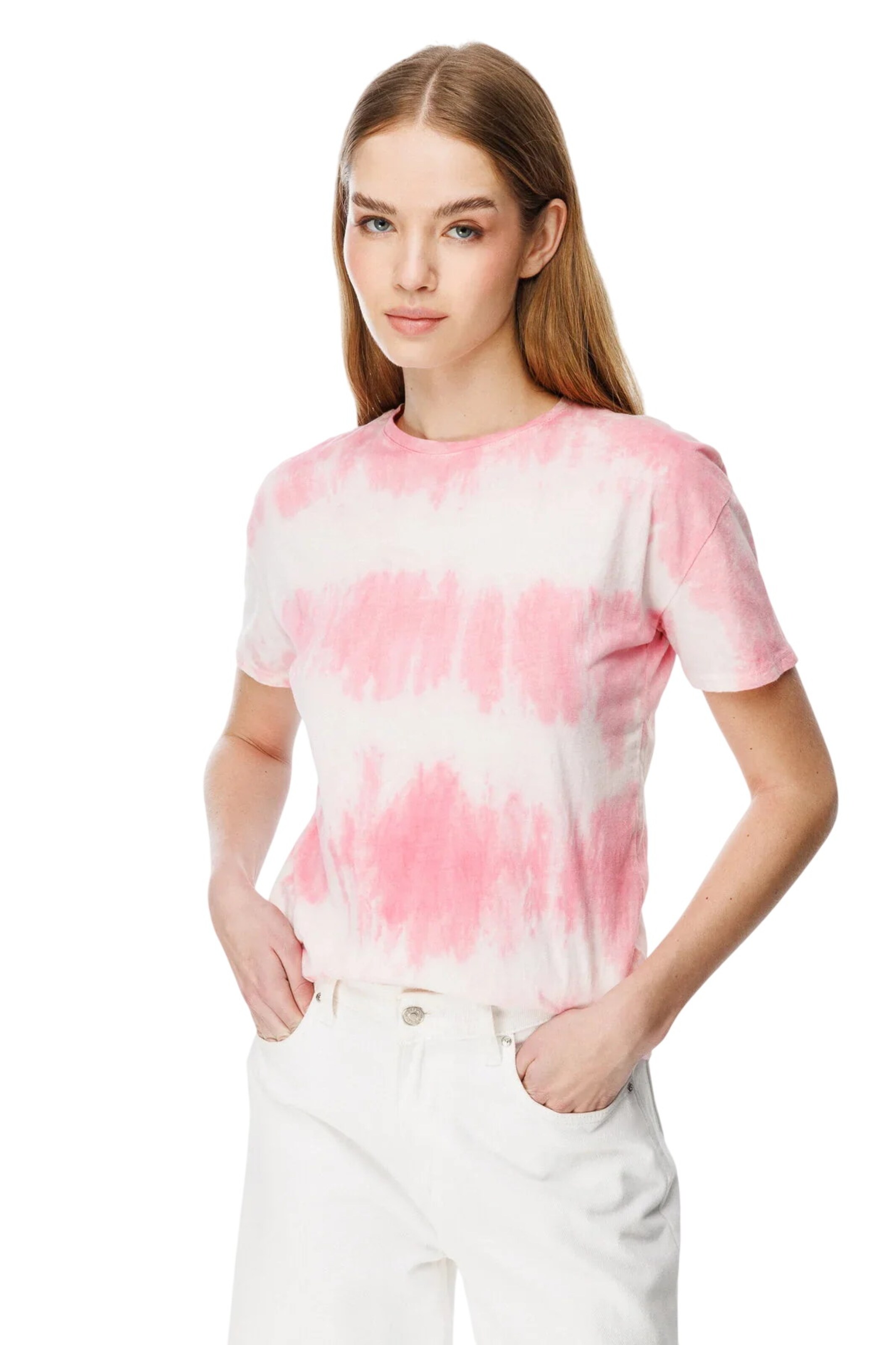 Alexa Dash Shirt in Pink: front