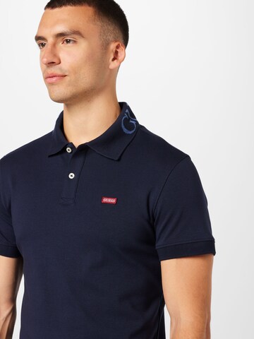 GUESS Poloshirt 'Nolan' in Blau