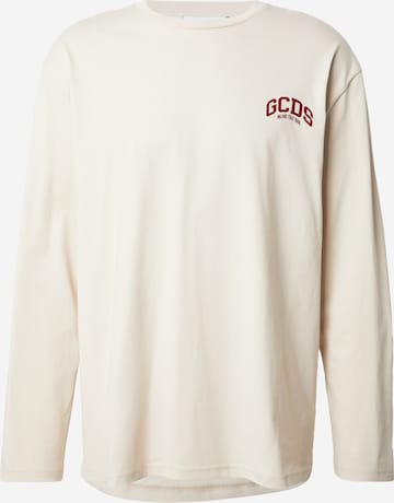 Tricou de la GCDS pe alb: față