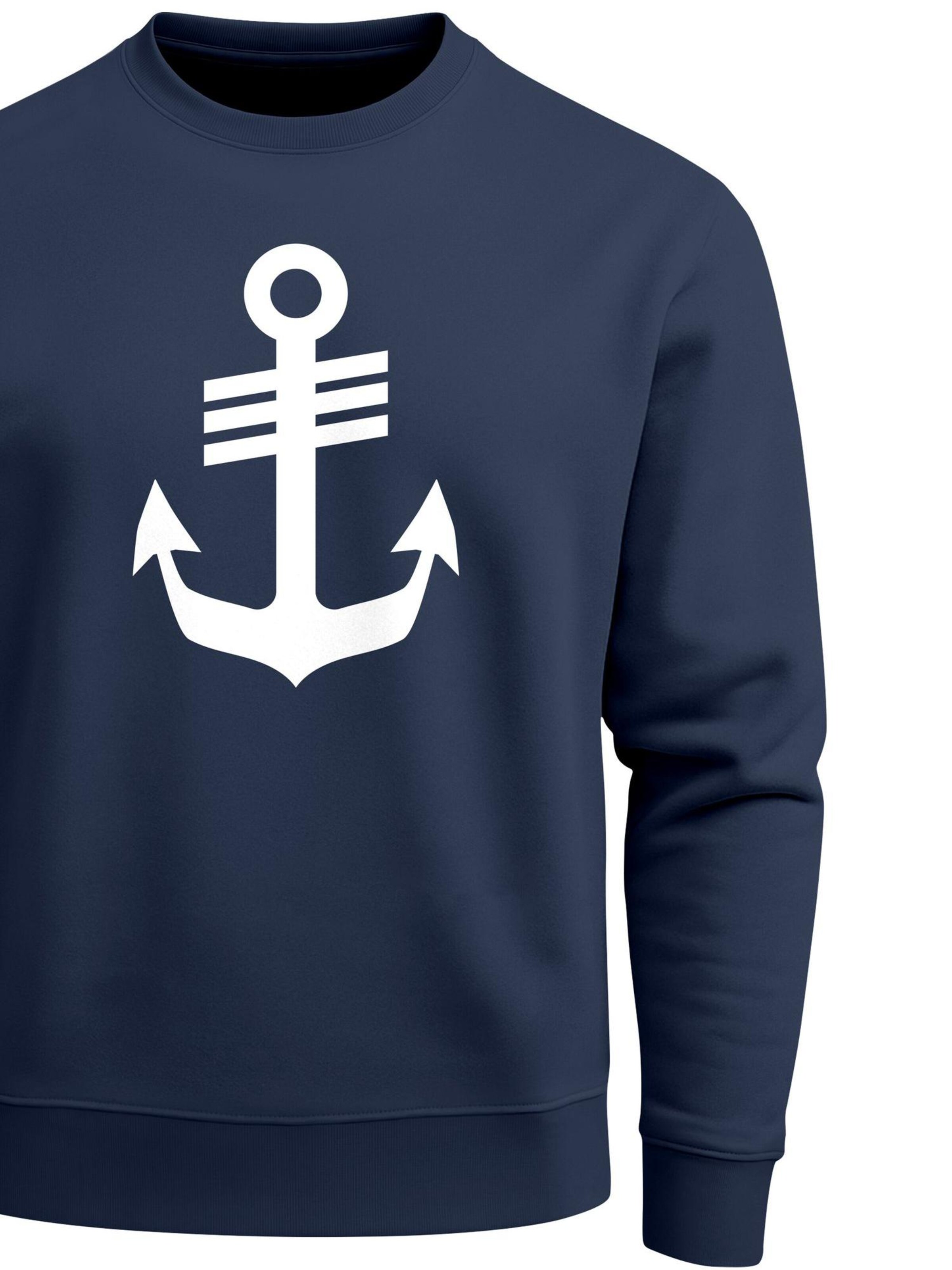 Neverless Sweatshirt 'Anker'‌‌‌‌‌ in Blau