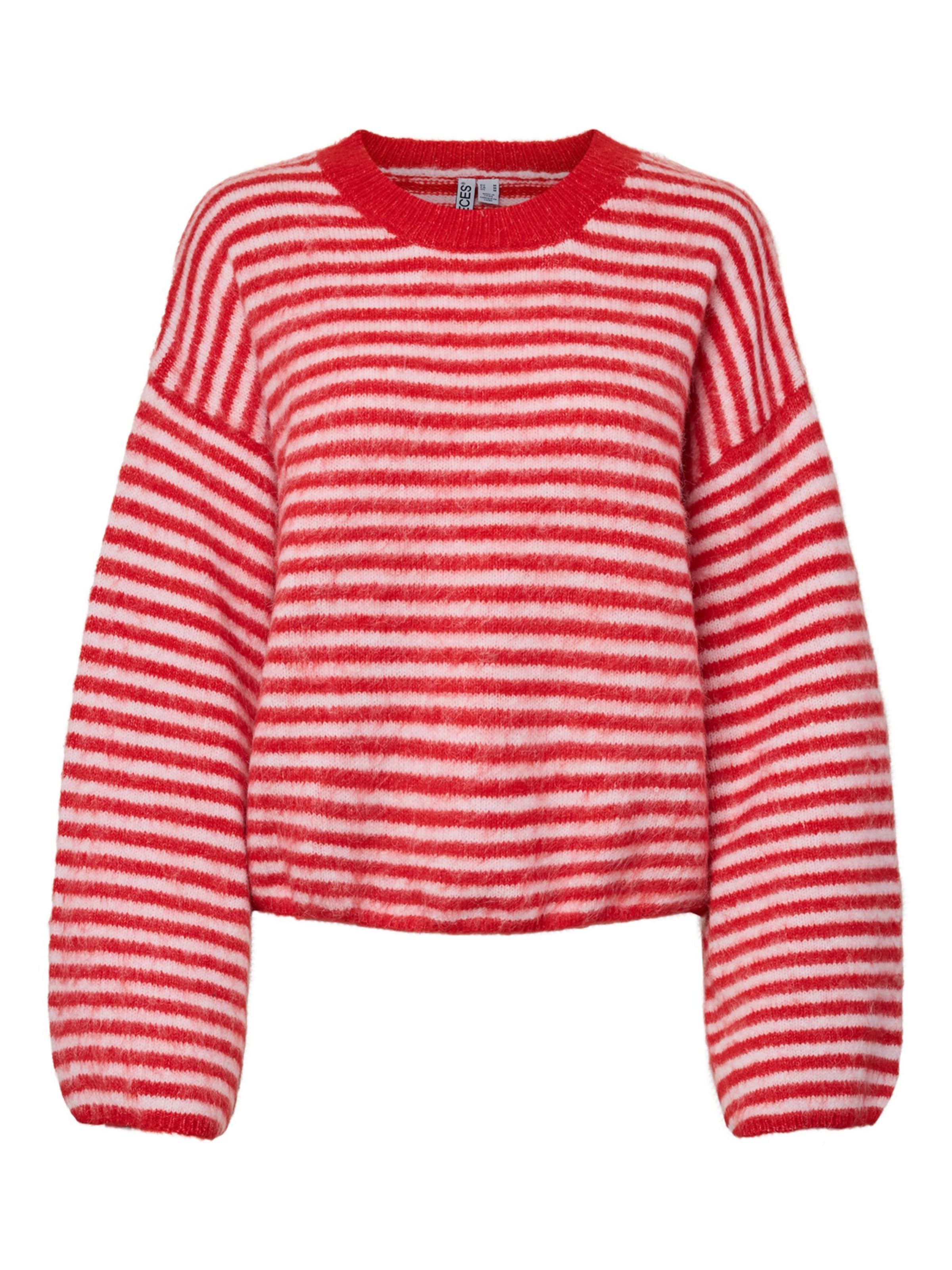 PIECES Pullover 'ADA' in Rot: Vorderseite