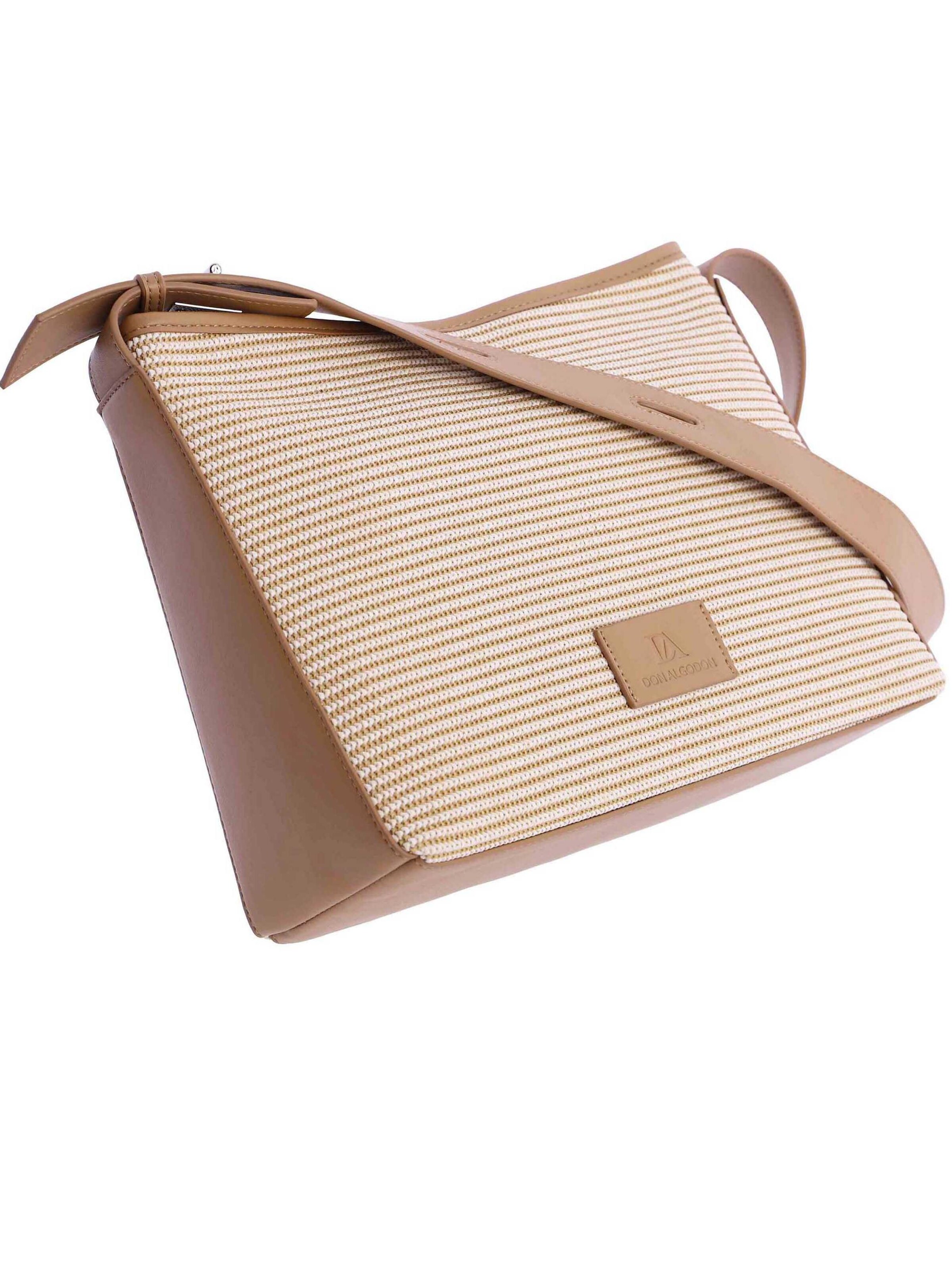 Don Algodon - Bolso de hombro 'Dorada' en beige
